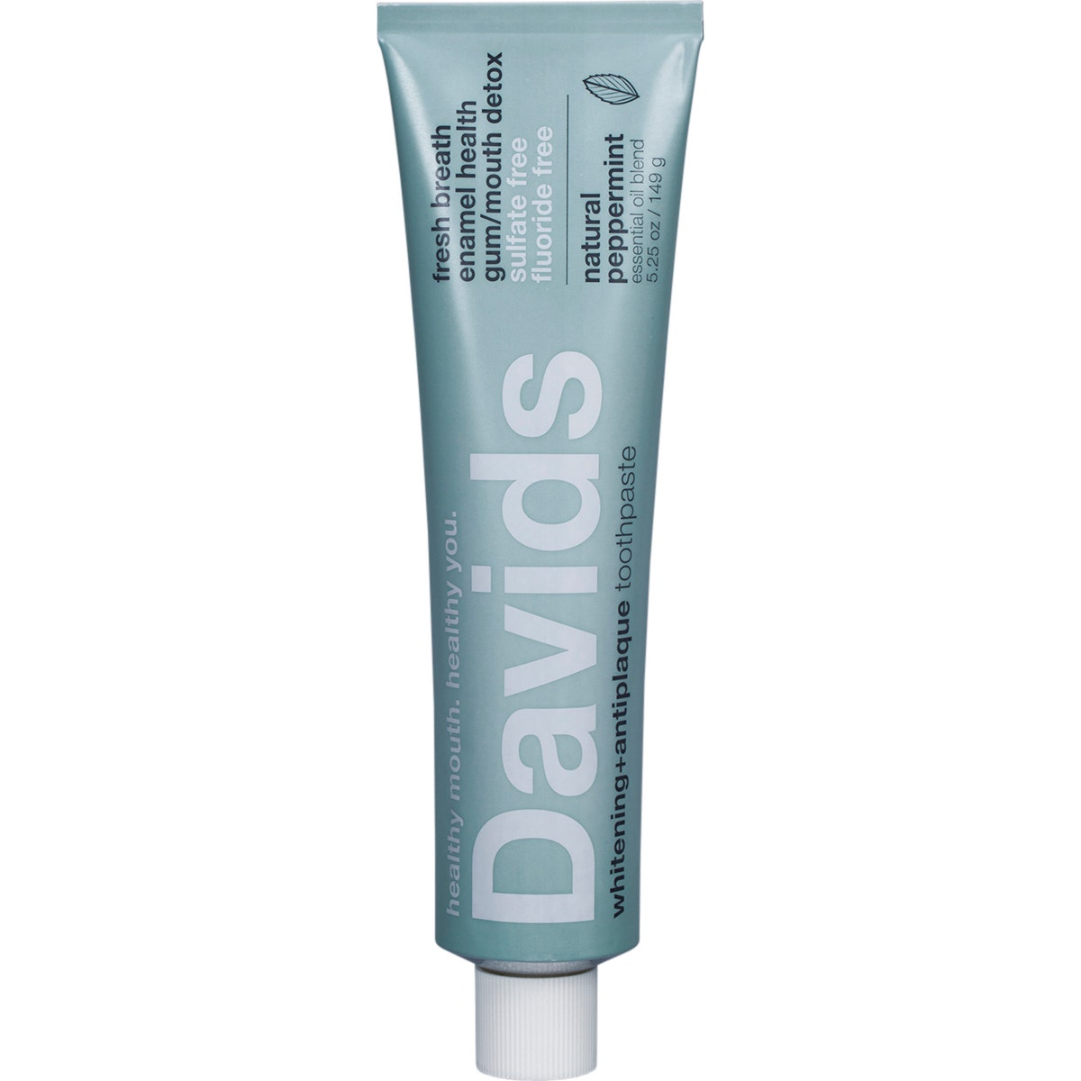Davids Toothpaste Whitening + Antiplaque Peppermint 149g