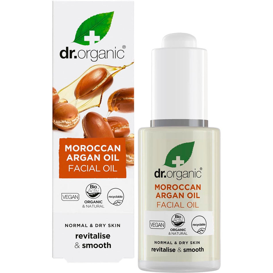 DR ORGANIC Facial Oil Organic Moroccan Argan Oil 30ml