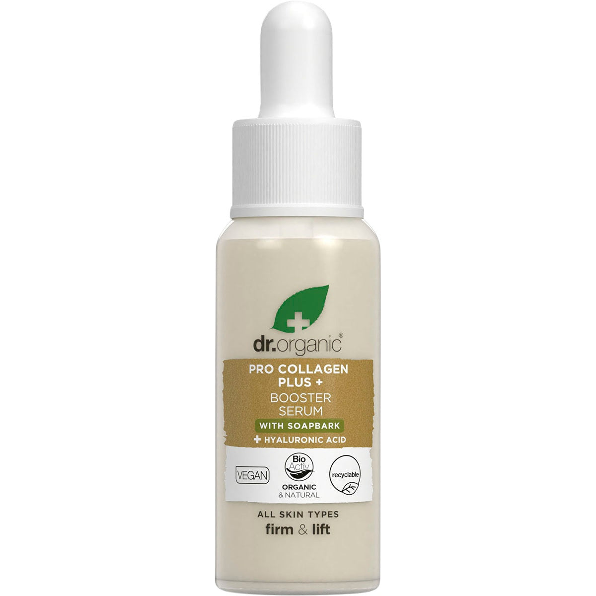 Dr. Organic Pro Collagen Plus+ Booster Serum Soapbark 30ml