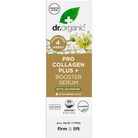 Dr. Organic Pro Collagen Plus+ Booster Serum Soapbark 30ml