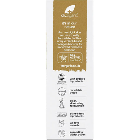 Dr. Organic Pro Collagen Plus+ Booster Serum Soapbark 30ml