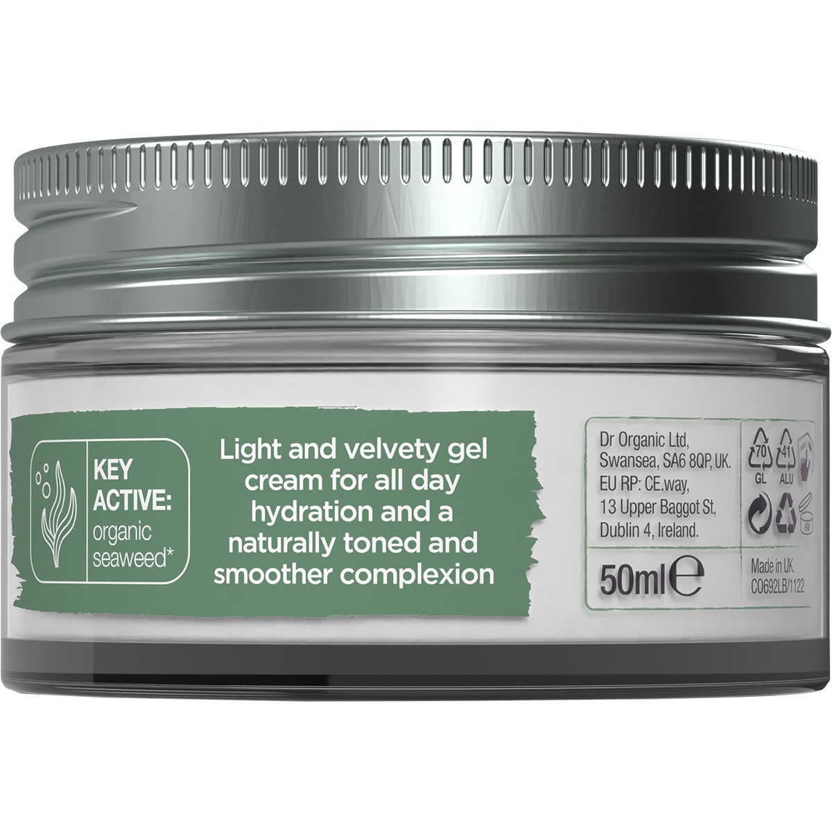 DR ORGANIC Daily Hydration Gel Cream Ageless with Seaweed 50ml