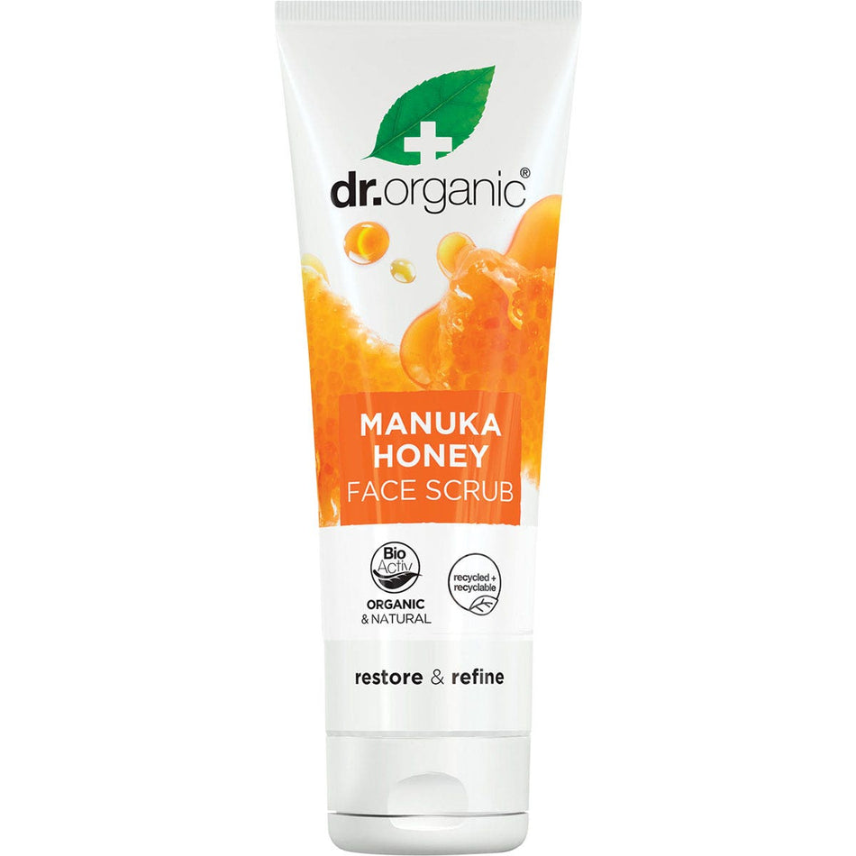 DR ORGANIC Face Scrub Organic Manuka Honey 125ml