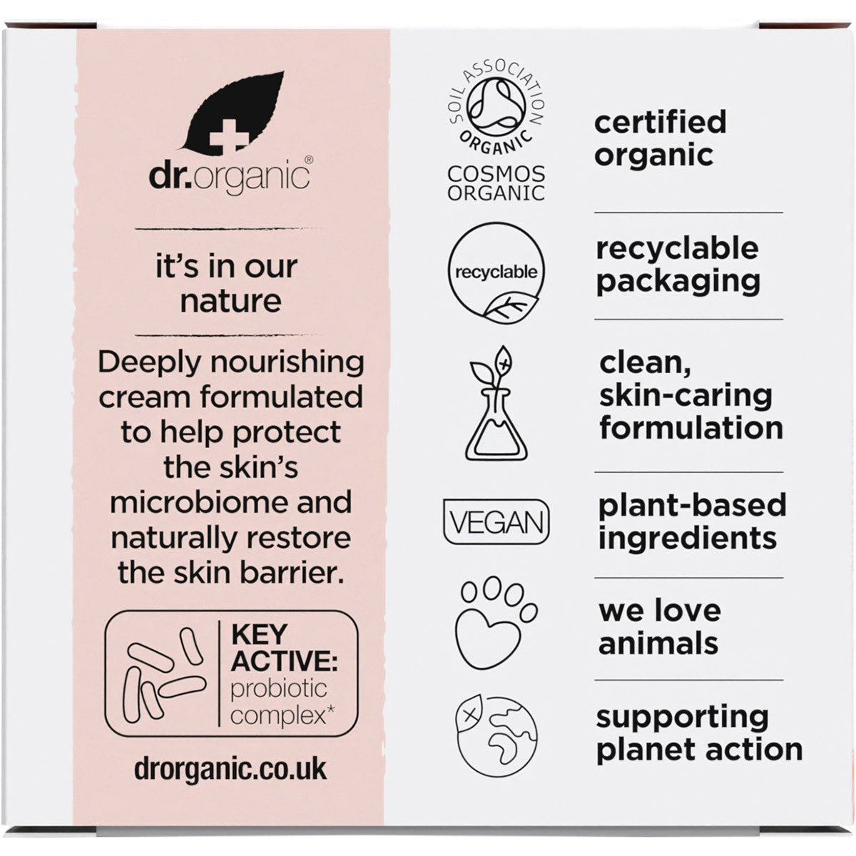 Dr Organic Skin Calm Probiotic Concentrated Cream 50ml