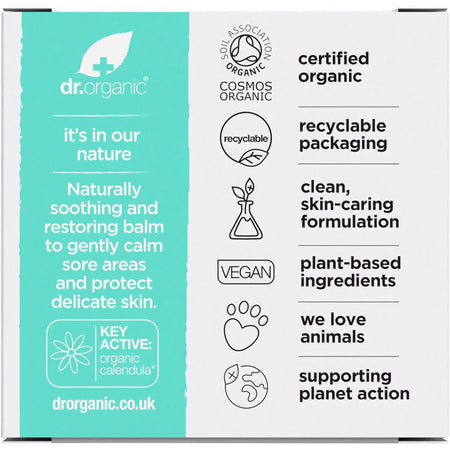 Dr Organic Baby Bum Balm Nappy Change With Calendula 35g
