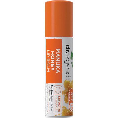 DR ORGANIC Lip Balm - SPF 15 Organic Manuka Honey 5.7ml