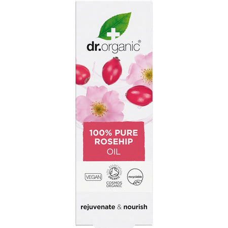 Dr Organic Rosehip Oil 100% Pure 50ml