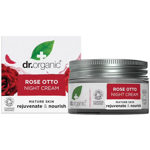 DR ORGANIC Night Cream Organic Rose Otto 50ml