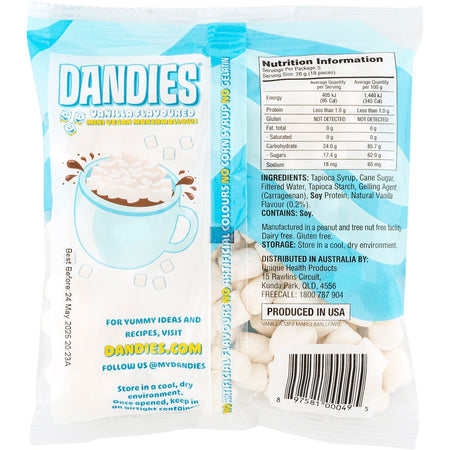 DANDIES Vegan Vanilla Marshmallows Mini Size 142g