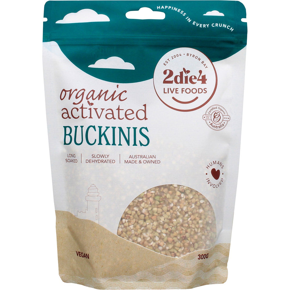 2die4 Live Foods Organic Activated Buckwheat 300g
