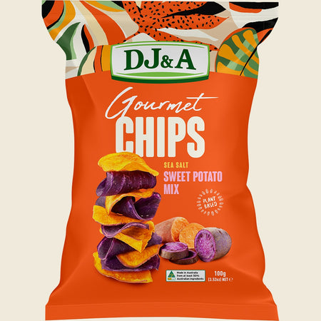 DJ&A Gourmet Chips Sweet Potato Mix Sea Salt 5x100g