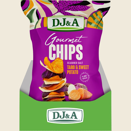 DJ&A Gourmet Chips Taro & Sweet Potato Seasoned Salt 5x100g