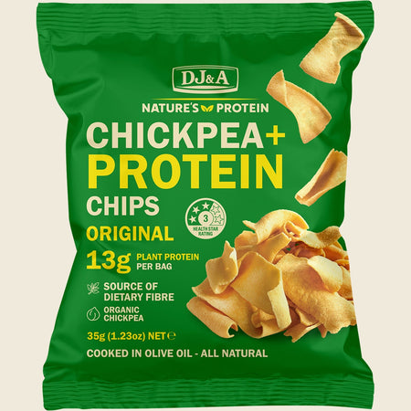 DJ&A Chickpea + Protein Chips Original 9x35g