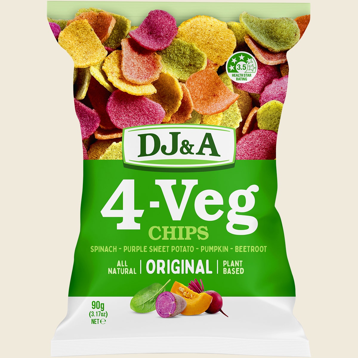 DJ&A 4-VEG Chips Original 5x90g