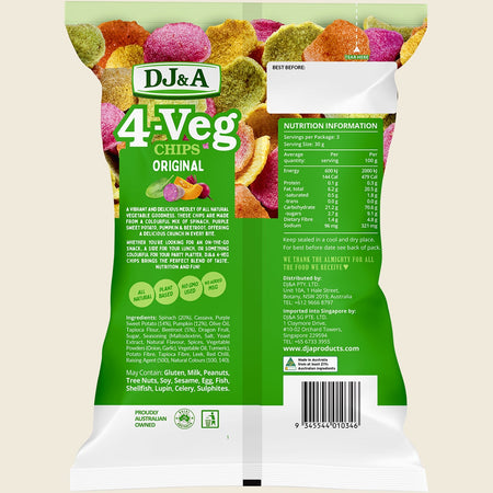 DJ&A 4-VEG Chips Original 5x90g