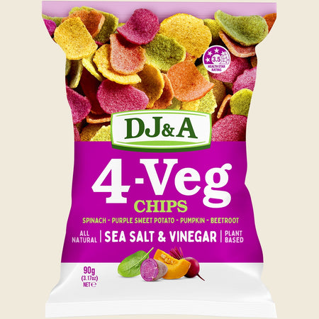 DJ&A 4-VEG Chips Salt & Vinegar 5x90g