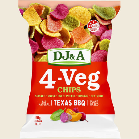 DJ&A 4-VEG Chips Texas BBQ 5x90g
