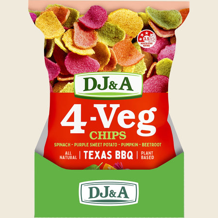 DJ&A 4-VEG Chips Texas BBQ 5x90g
