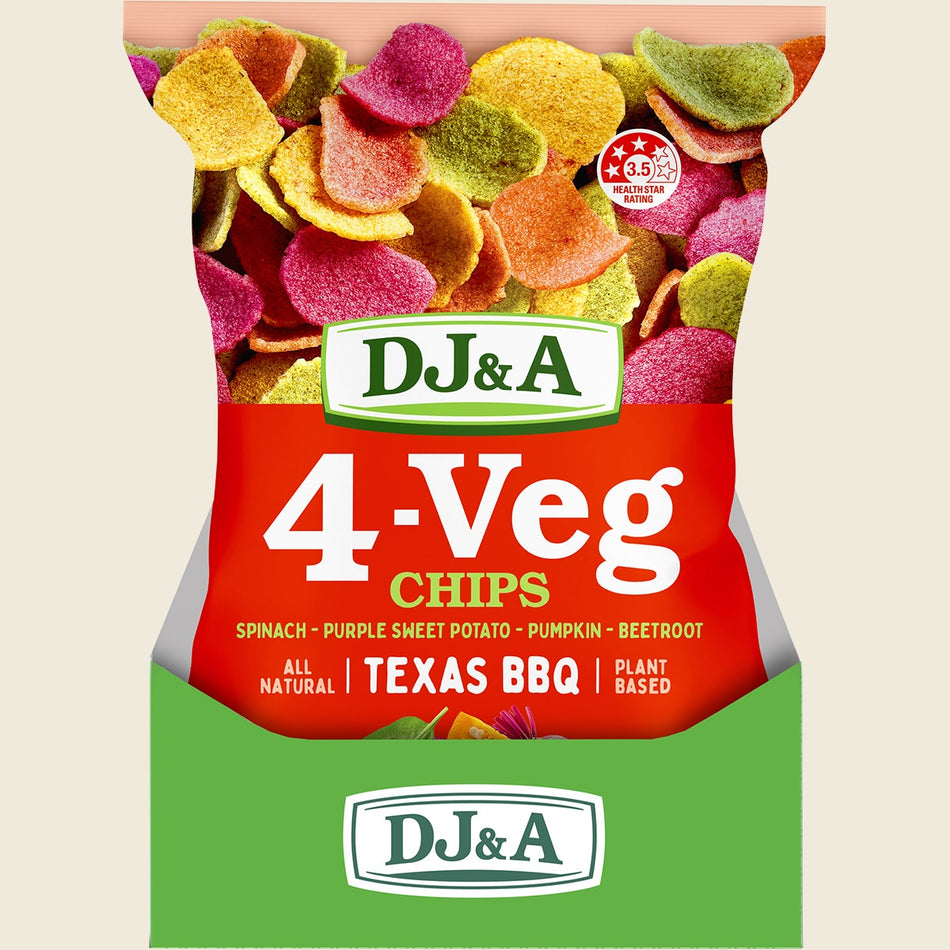 DJ&A 4-VEG Chips Texas BBQ 5x90g
