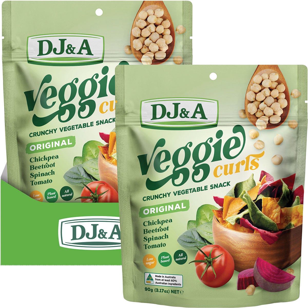 DJ&A Veggie Curls Original 9x90g