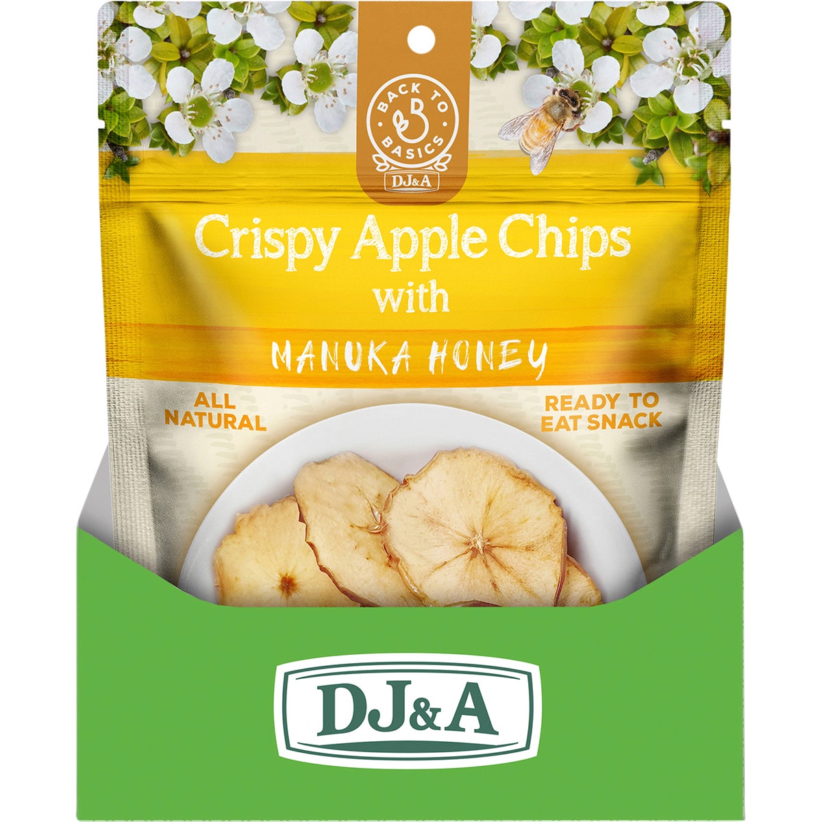 DJ&A Crispy Apple Chips with Manuka Honey 10x30g