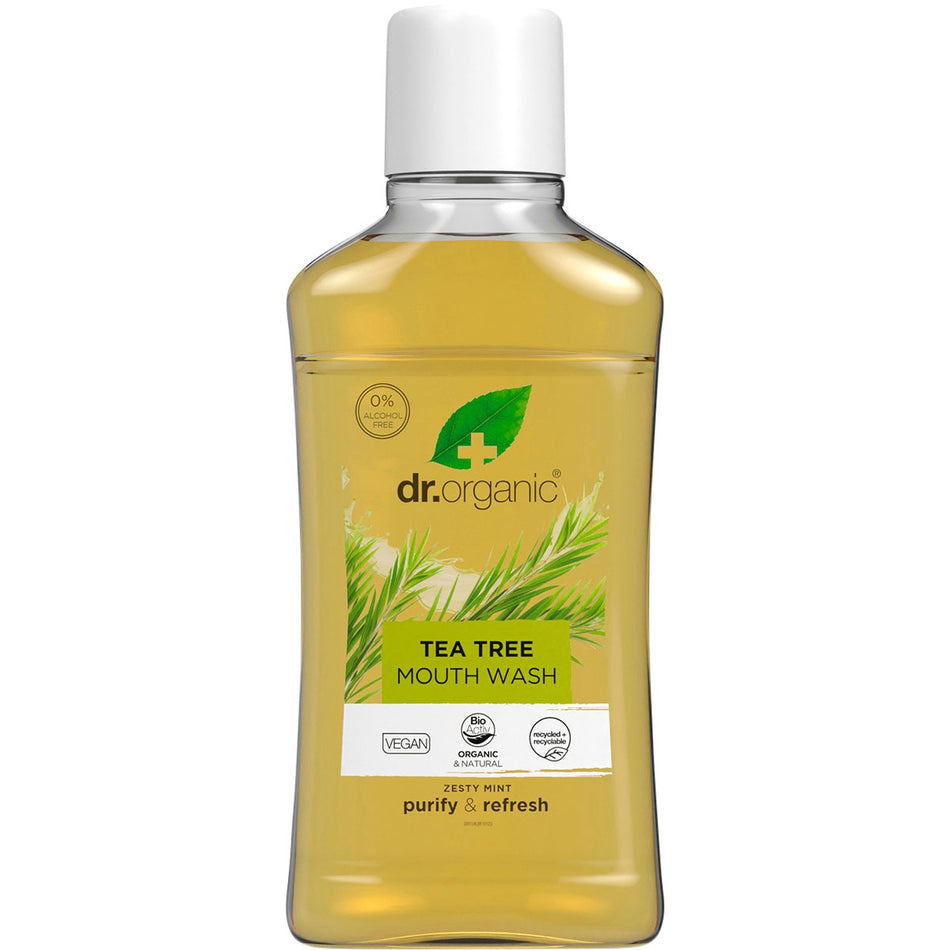 DR ORGANIC Mouthwash Organic Tea Tree 500ml