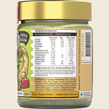 Dope Nutz Peanut Butter Pistachio Delight 325g