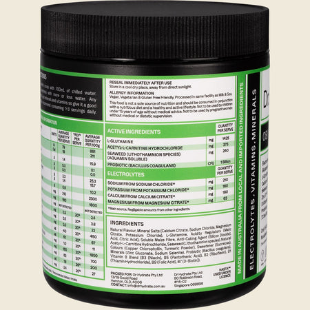 Dr. Hydrate All-In-One Hydration Drink Hasta Cert Green Apple 270g