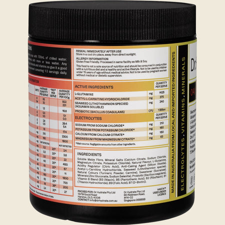 Dr. Hydrate All-In-One Hydration Drink Hasta Cert Strawberry Kiwi 270g