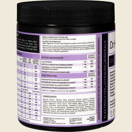 Dr. Hydrate All-In-One Hydration Drink Hasta Cert Grape 270g