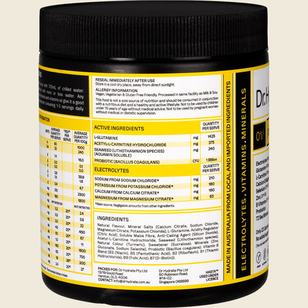Dr. Hydrate All-In-One Hydration Drink Hasta Cert Pineapple 270g