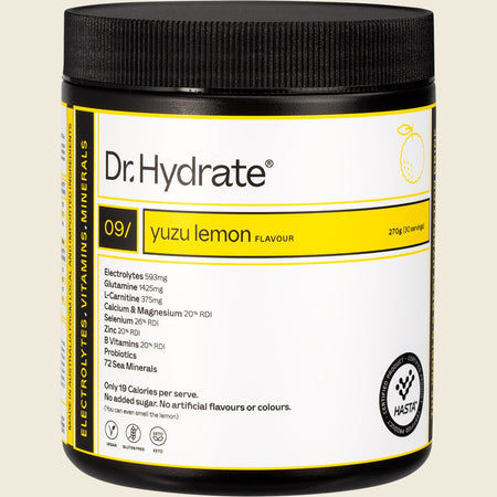 Dr Hydrate All-In-One Hydration Drink Hasta Cert Yuzu Lemon 270g