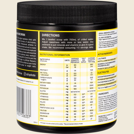 Dr Hydrate All-In-One Hydration Drink Hasta Cert Yuzu Lemon 270g