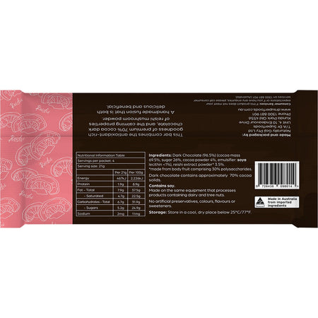 Dr Superfoods Dark Chocolate Bar Calm & Restful 12x85g