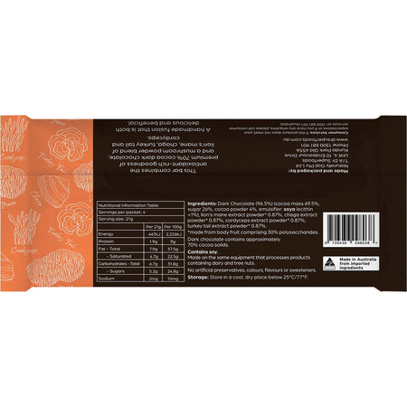 Dr Superfoods Dark Chocolate Bar Peak Performance 12x85g
