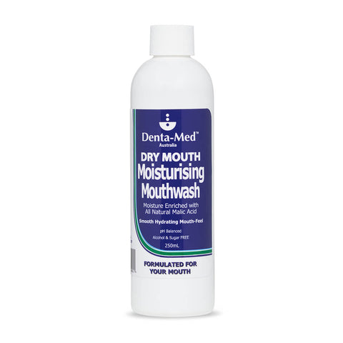 Denta-Med Dry Mouth  Moisturising Mouthwash 250mL Bottle