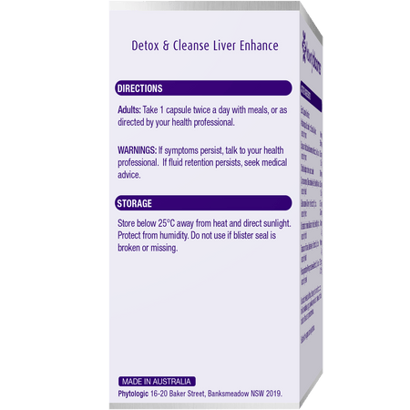 Henry Blooms Detox & Cleanse Liver Enhance 60 Capsules