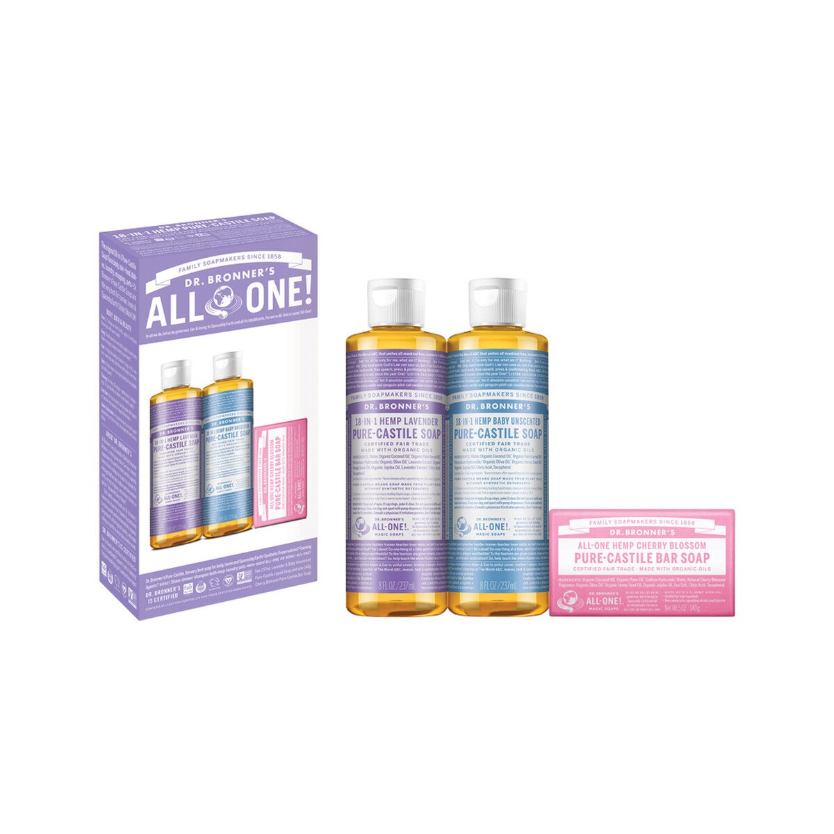 Dr. Bronner's Pure Castile Soap Love Unites Pack