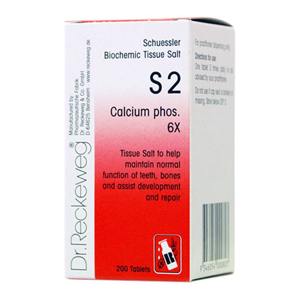 Dr. Reckeweg Schuessler BioChemic Tissue Salt S2 Calcium phos. 6X 200t