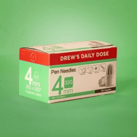 Drew's Daily Dose Pen Needle 33g 4mm 100 Pack
