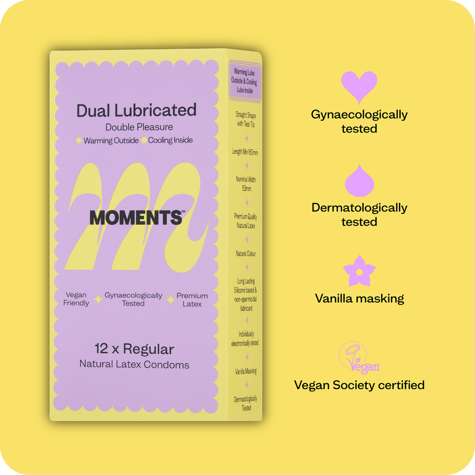 Moments Dual Lubricated Condom 12pk