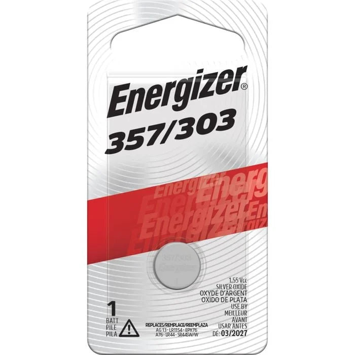 Energizer 357 Silver Oxide Watch Battery 1 Each