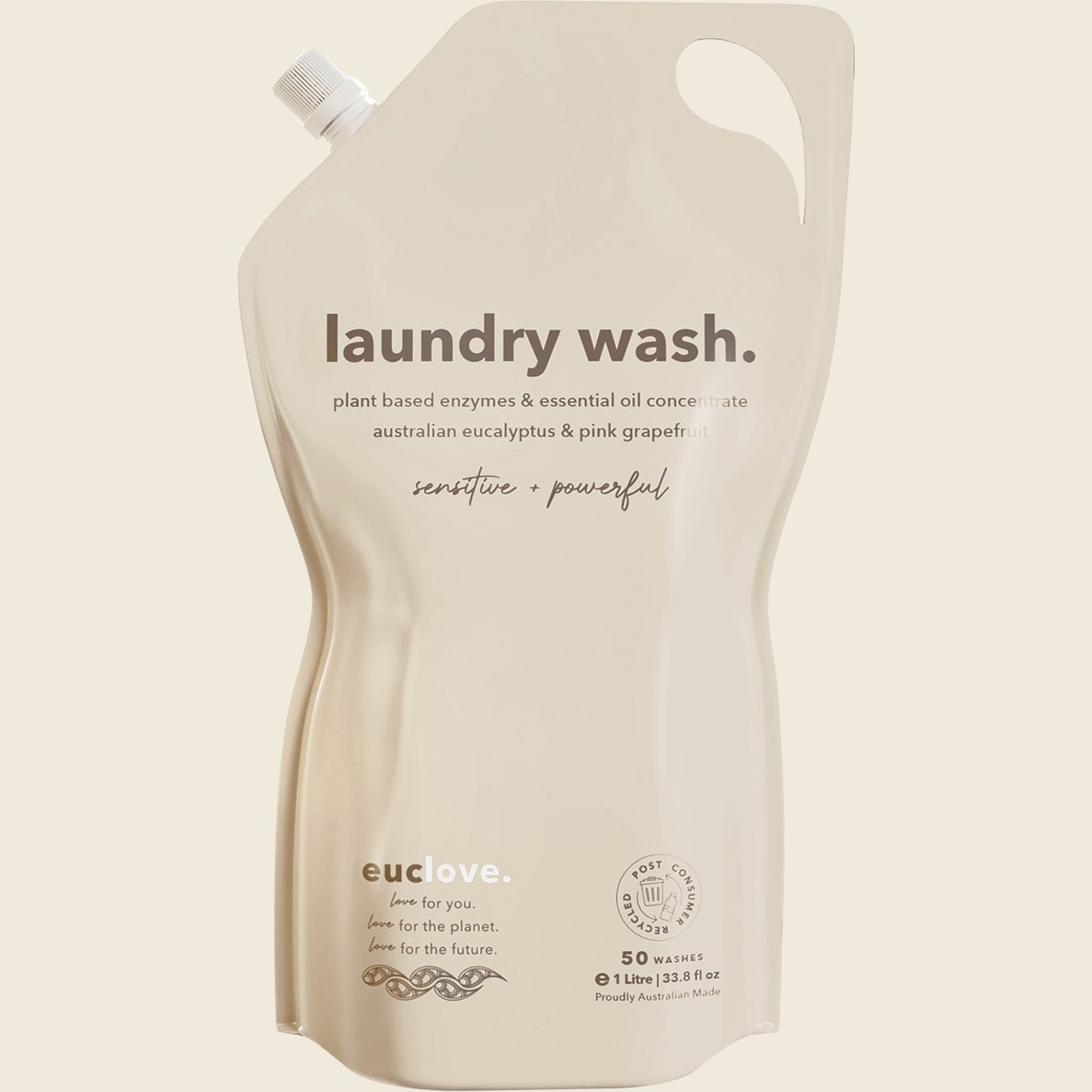 Euclove Laundry Concentrate Refill Eucalyptus & Pink Grapefruit 1L