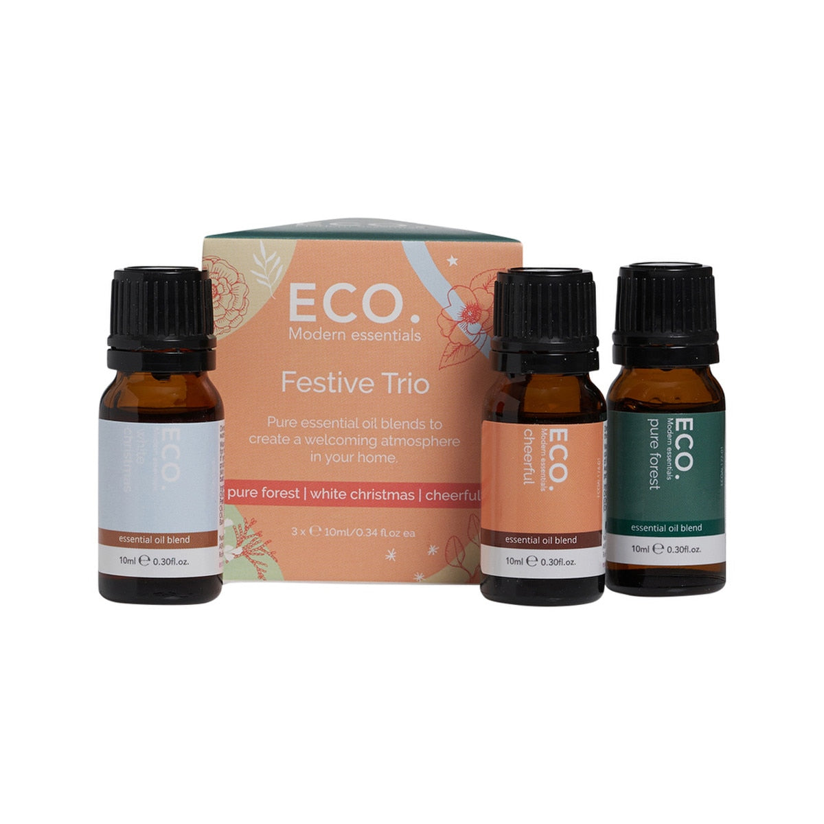 Eco. Modern Essentials Essential Oil Trio Festive 10ml X 3 Pack