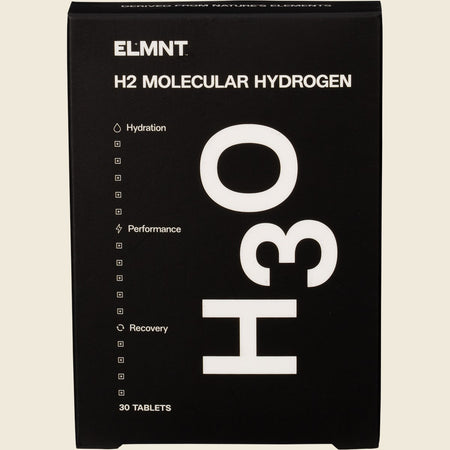 Elmnt H2 Molecular Hydrogen Water Tablets Natural 30pk