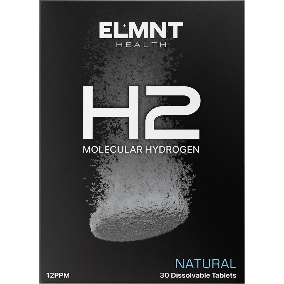 ELMNT H2 Molecular Hydrogen Water Tablets Natural 30 Pack