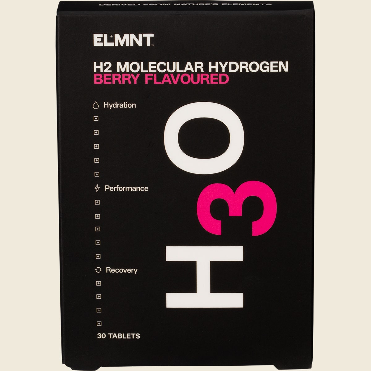 ELMNT H2 Molecular Hydrogen Water Tablets Berry 30pk