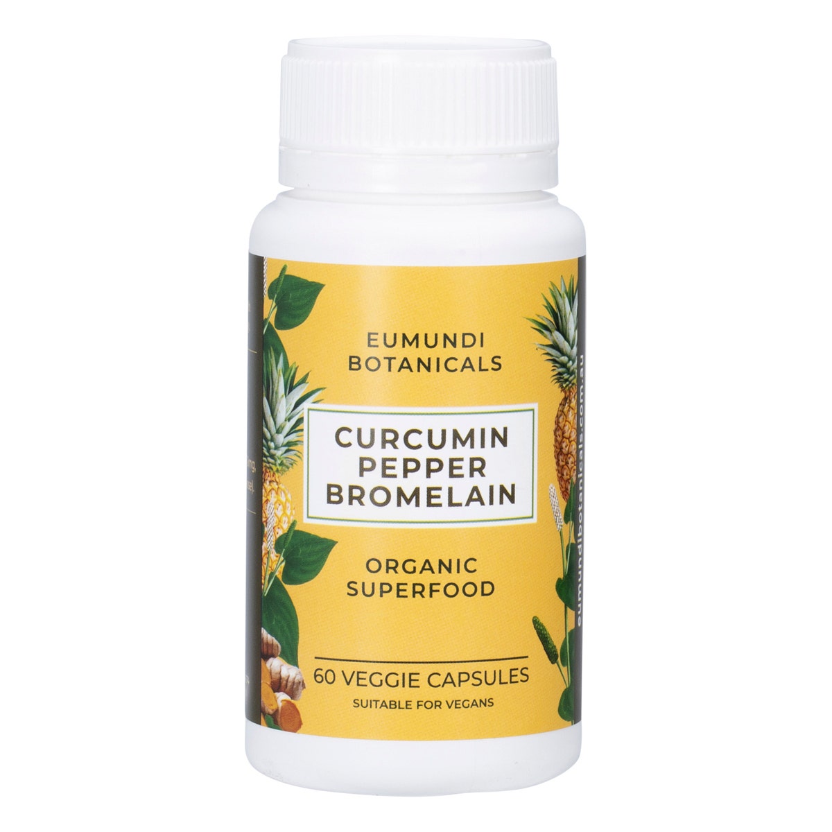 Eumundi Botanicals Curcumin Pepper Bromelain 60 Caps