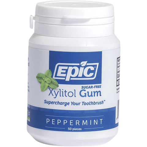 EPIC Xylitol Chewing Gum Peppermint 50