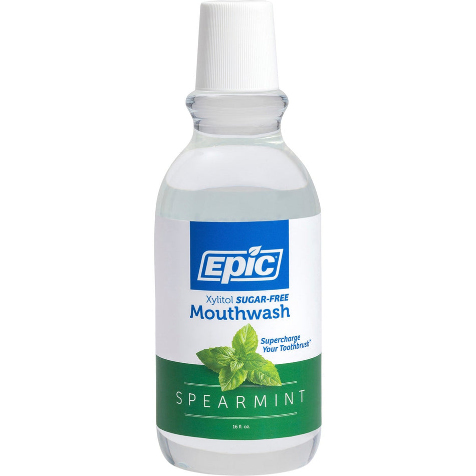 Epic Alcohol-Free Mouthwash Spearmint with Xylitol 475ml